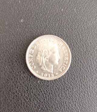 Moneda 20 Céntimos Suiza 2013