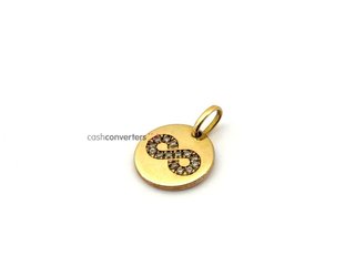 colgante oro 18k con circonita