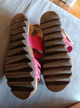 Sandalias TakeMe rosas y beige