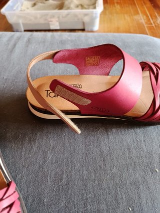 Sandalias TakeMe rosas y beige