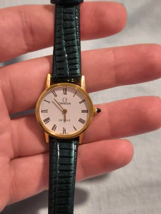 Omega De Ville Reloj Oro y Verde
