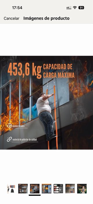 Escalera de emergencia 5m 2,20 kg Nueva