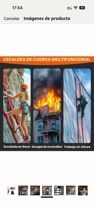 Escalera de emergencia 5m 2,20 kg Nueva