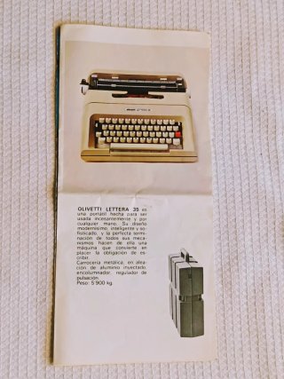 NUEVA Olivetti Lettera 35 Máquina Escribir Vintage