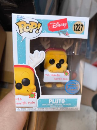 Pluto Disney 1227 Flocked Funko POP