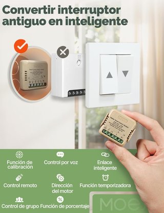 Módulo WiFi Persiana MOES Tuya Alexa Smart