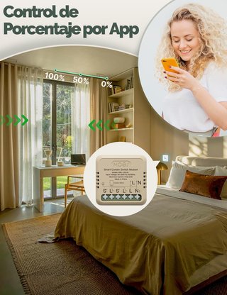 Módulo WiFi Persiana MOES Tuya Alexa Smart