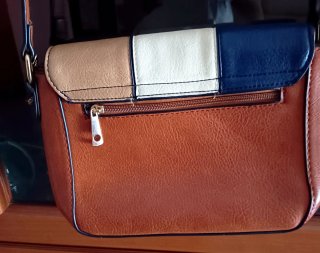 Bolso de hombro tricolor