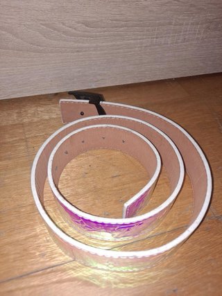 Cinturón Estilo Multicolor con hebilla L Negra