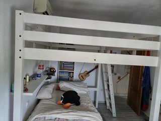 Cama litera matrimonio madera