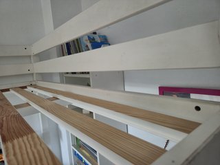 Cama litera matrimonio madera