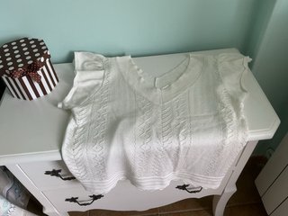 Blusa tejida blanca