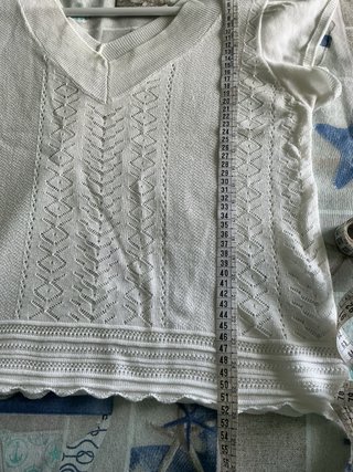 Blusa tejida blanca
