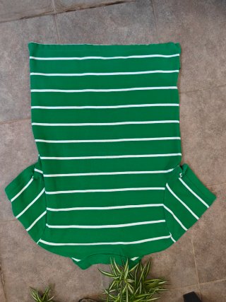 Polo Nike verde a rayas talla L