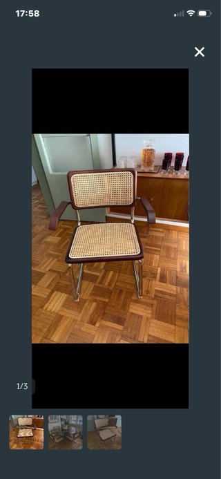 Juego 4 sillas estilo cesca