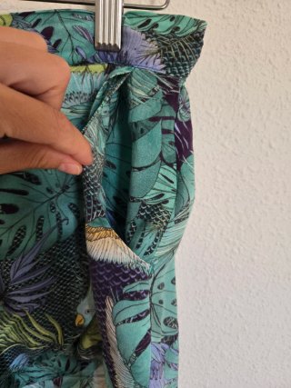Falda pantalón Element verde estampado