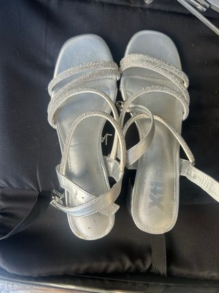 Sandalias Xti Plata Brillantes