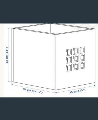 Cajas Lekman Ikea Blancas (4 uds)