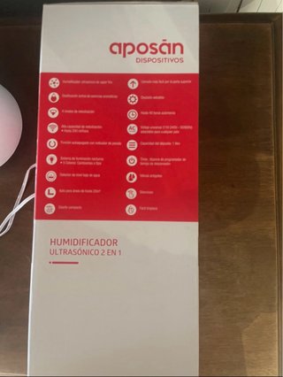Humidificador Ultrasónico Aposán 2 en 1