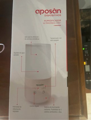 Humidificador Ultrasónico Aposán 2 en 1