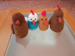 Lote 4 gallinitas crochet