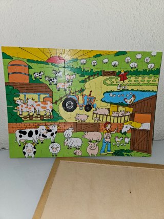 Puzzle Madera Granja 48 Piezas