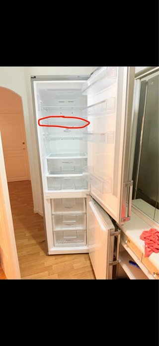 Bandeja cristal templado nevera LG Total NO Frost