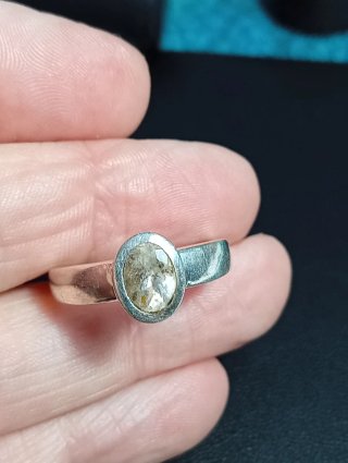 Anillo Plata Ley topacio