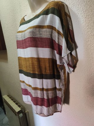 Blusa multicolor talla única