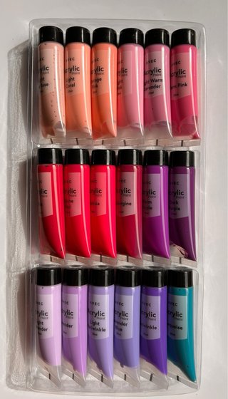 Set Pinturas Acrílicas AVEC 48 Tubos