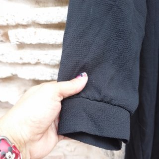 Vestido negro manga larga