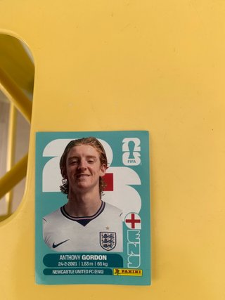Tarjeta Panini Anthony Gordon - Inglaterra