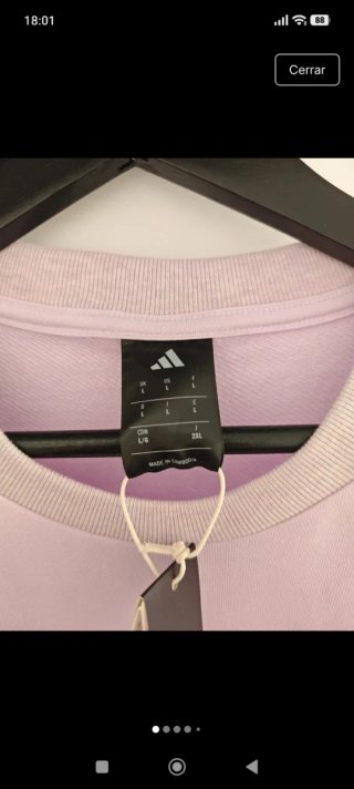 Sudadera Adidas Lila Talla L