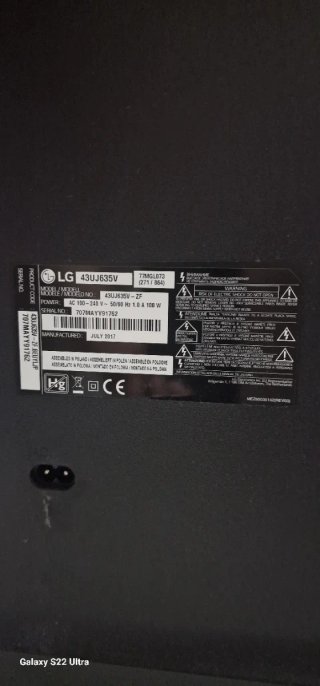 Televisor LG 43 Negro