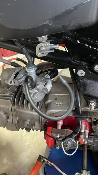 Pit Bike Blanca y Negra