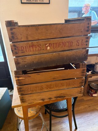 5 Cajas de Madera Frutas Prudencio