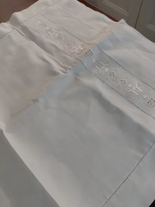 Coppia federe lino fatte a mano cm86x62 l'uno