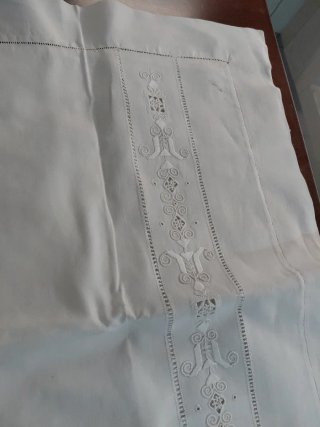Coppia federe lino fatte a mano cm86x62 l'uno