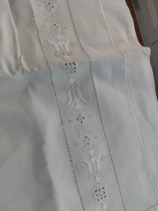 Coppia federe lino fatte a mano cm86x62 l'uno