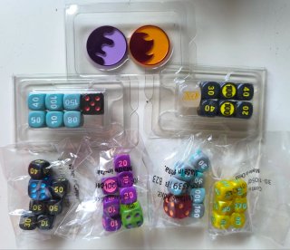 Dados y marcadores Pokémon TCG