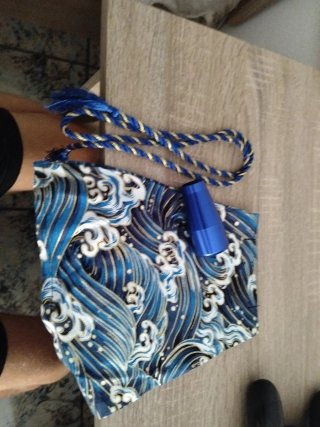 Funda y bola de marchas azul