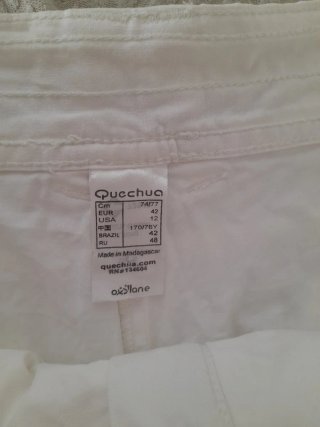 Falda pantalón blanca T.42