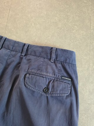 Pantaloni Chino Burberry Uomo Blu Navy Taglia 52