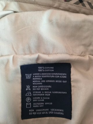 Pantaloni Chino Burberry Uomo Blu Navy Taglia 52