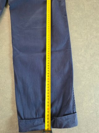 Pantaloni Chino Burberry Uomo Blu Navy Taglia 52