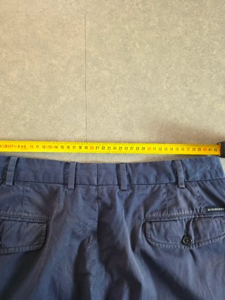 Pantaloni Chino Burberry Uomo Blu Navy Taglia 52