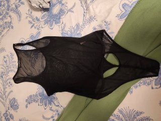 Body de rejilla negro