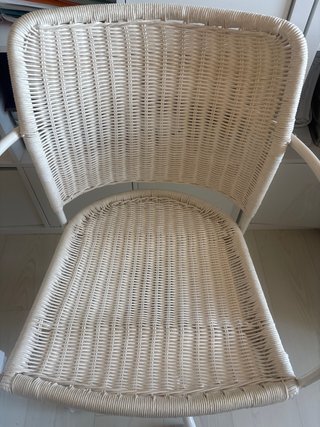 Silla de escritorio de mimbre