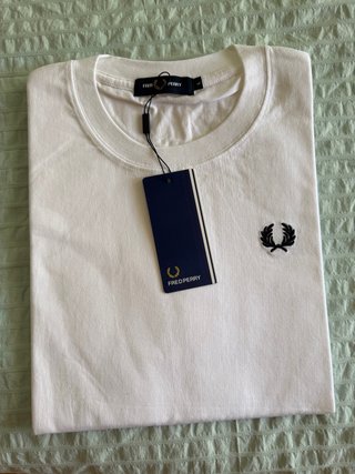 Camiseta Fred Perry Talla L Blanca