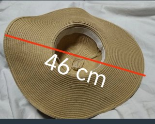 Sombrero de ala ancha con lazo estampado